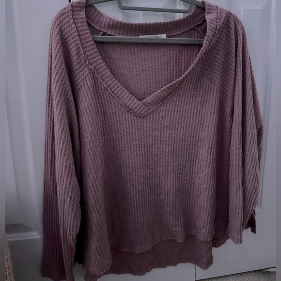 Project Social T Pink Off the Shoulder Sweater - Picture 2 of 4